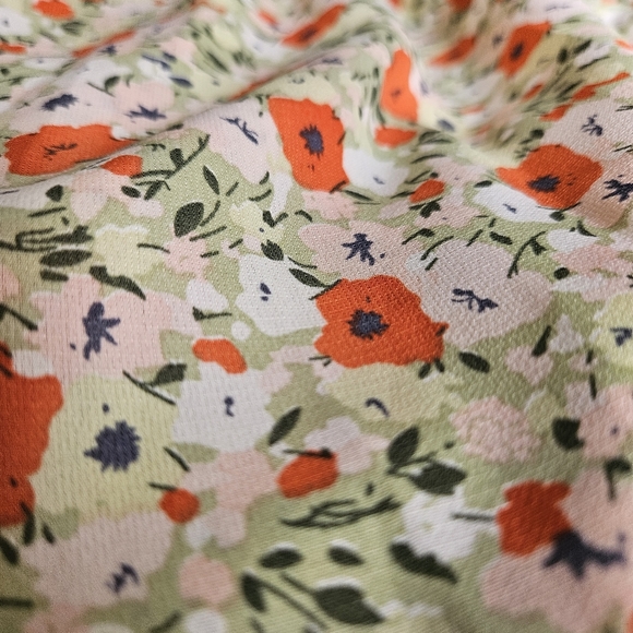 Thanne | Dress - Size 10  | Summer Halter Maxi Dress - Green & Orange Floral - Picture 5 of 9